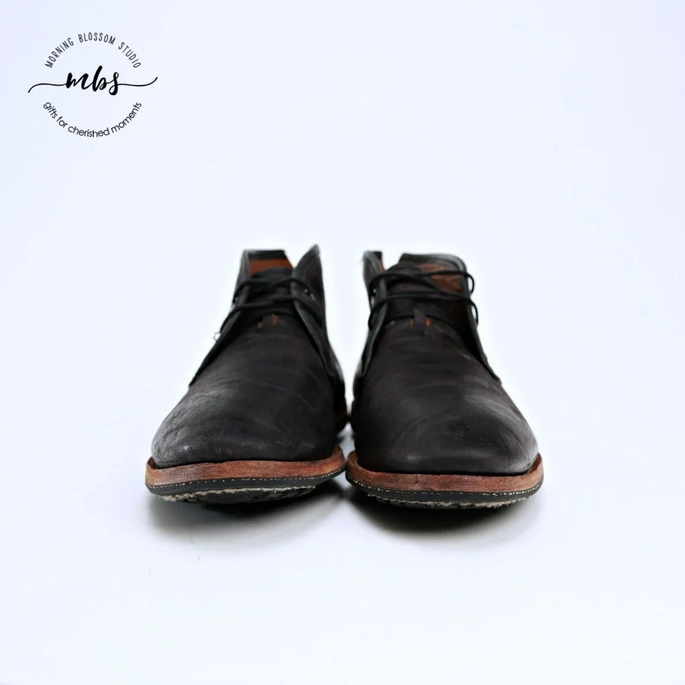 Timberland Boot Company Wodehouse Leather Raw Welt Chukka Boots Black Men 9